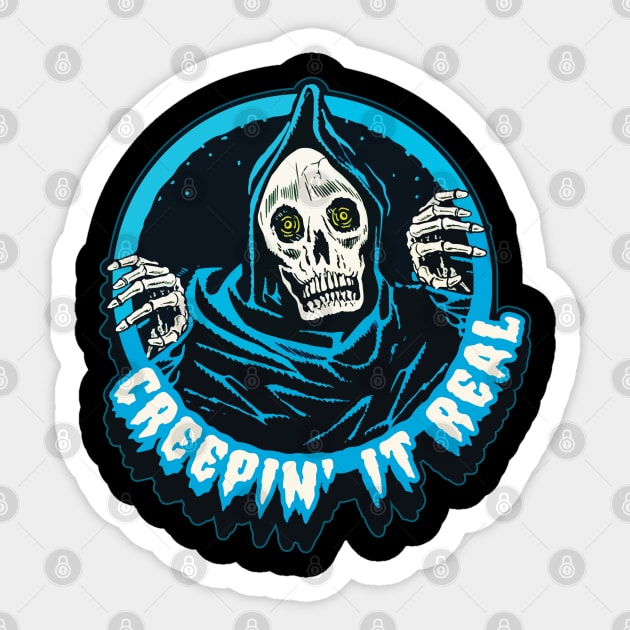 Creepin' It Real Sticker by ChrisDoesComics